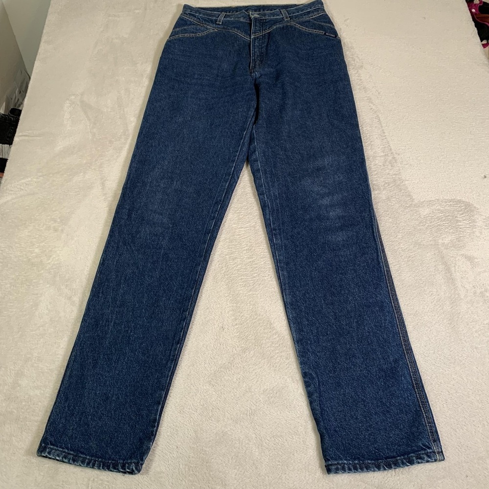 VTG Rocky Mountain Jeans 34/15‎ Blue Medium Wash High Rise Straight Bareback